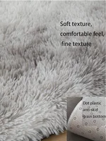 Tapis de zone en peluche pour chambre à coucher, tapis de chevet Super doux pour enfants, tapis de prière, décoration de salon 3
