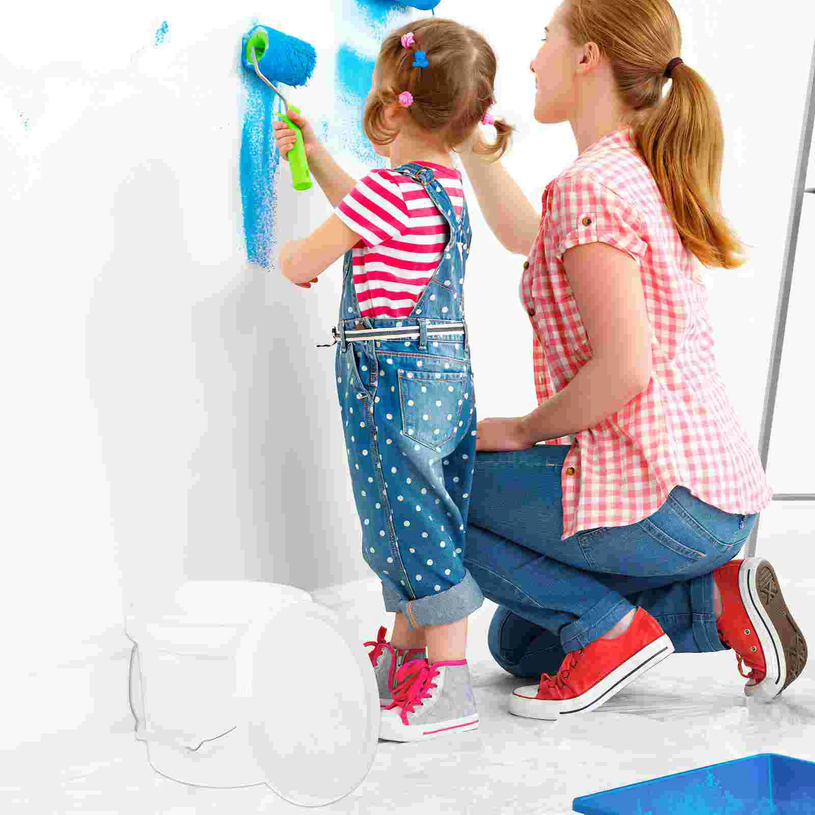 Plastic Paint Can 1 Gallon Bucket Lid Handle Empty 4L Water Bucket Pail Multipurpose Storage Container plastic paint can