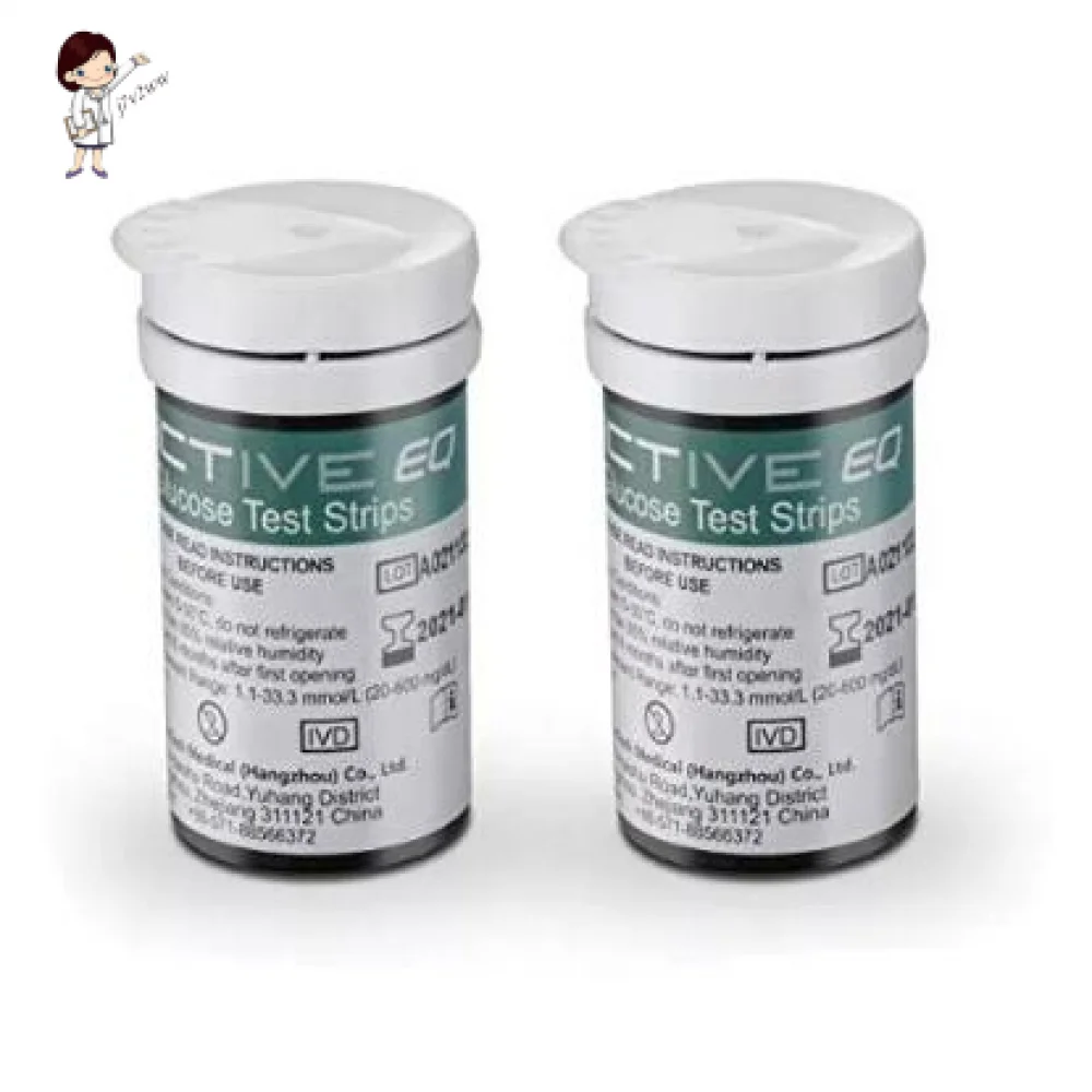 EXACTIVE EQ SIMPLE Blood Glucose Test Strips Lancets 50s 50s