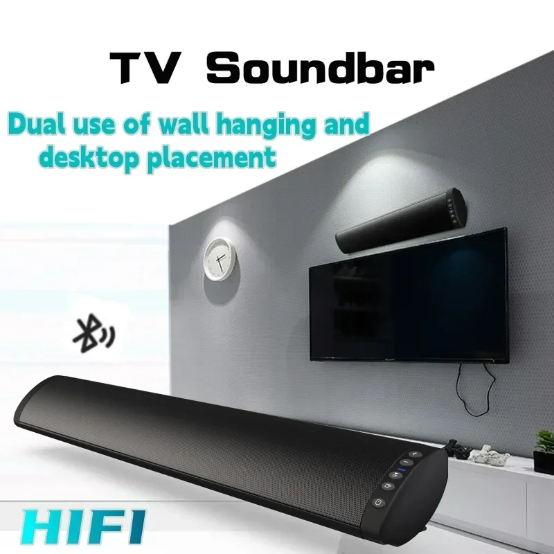 

BS-41 Desktop Wall Mounted Dual-purpose Portable Bluetooth Speaker Sound Column Wireless TV SoundBar Home Theater With FM Radio