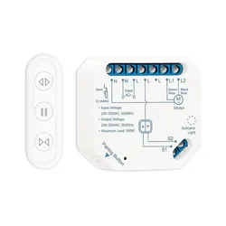 Smart Life WiFi RF Curtain Switch with App and Voice Control Integration (1 Pack)