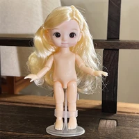 17cm Doll with Different Expressions, Cute 1/8 BJD Doll, 13 Joint Movable Doll Girl Toy 2