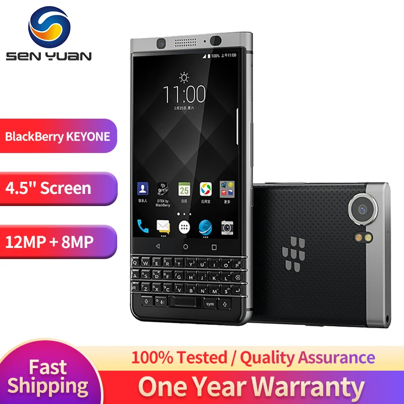 

Original BlackBerry Keyone 4.5'' Bar Mobile Phone BlackBerry K1 3GB+32GB/4GB+64GB 8MP Camera Octa Core 4G LTE mobile phone