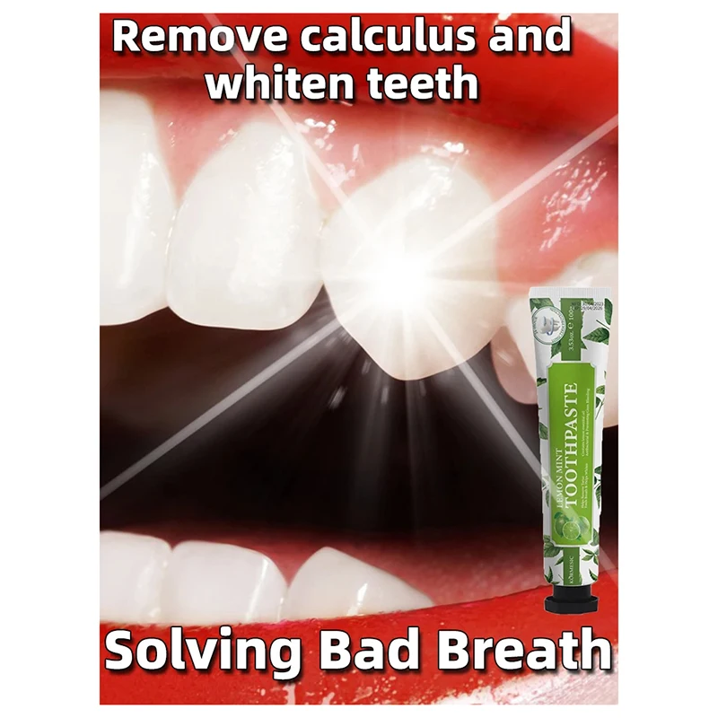 

Whitening Toothpaste Gum Stain Removal Fresh Breath Remove Oral Odour Plaque Prevent Periodontitis Prevent Caries