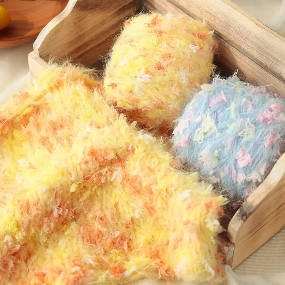 Nuovo Filato Mohair 100g, Morbido e Soffice, Colorato, con Texture a Bolle, Sfumature di Colore, per Lavorazione a Mano di Sciarpe, Cappelli e Borse - immagine 3