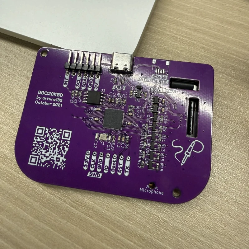 Mini tastiera cablata BlackBerry Q20 Solderparty Open Source BBQ20KBD Q20 Scheda nuda senza scocca Supporta USB/Qwiic/PMOD DY Regalo - immagine 5