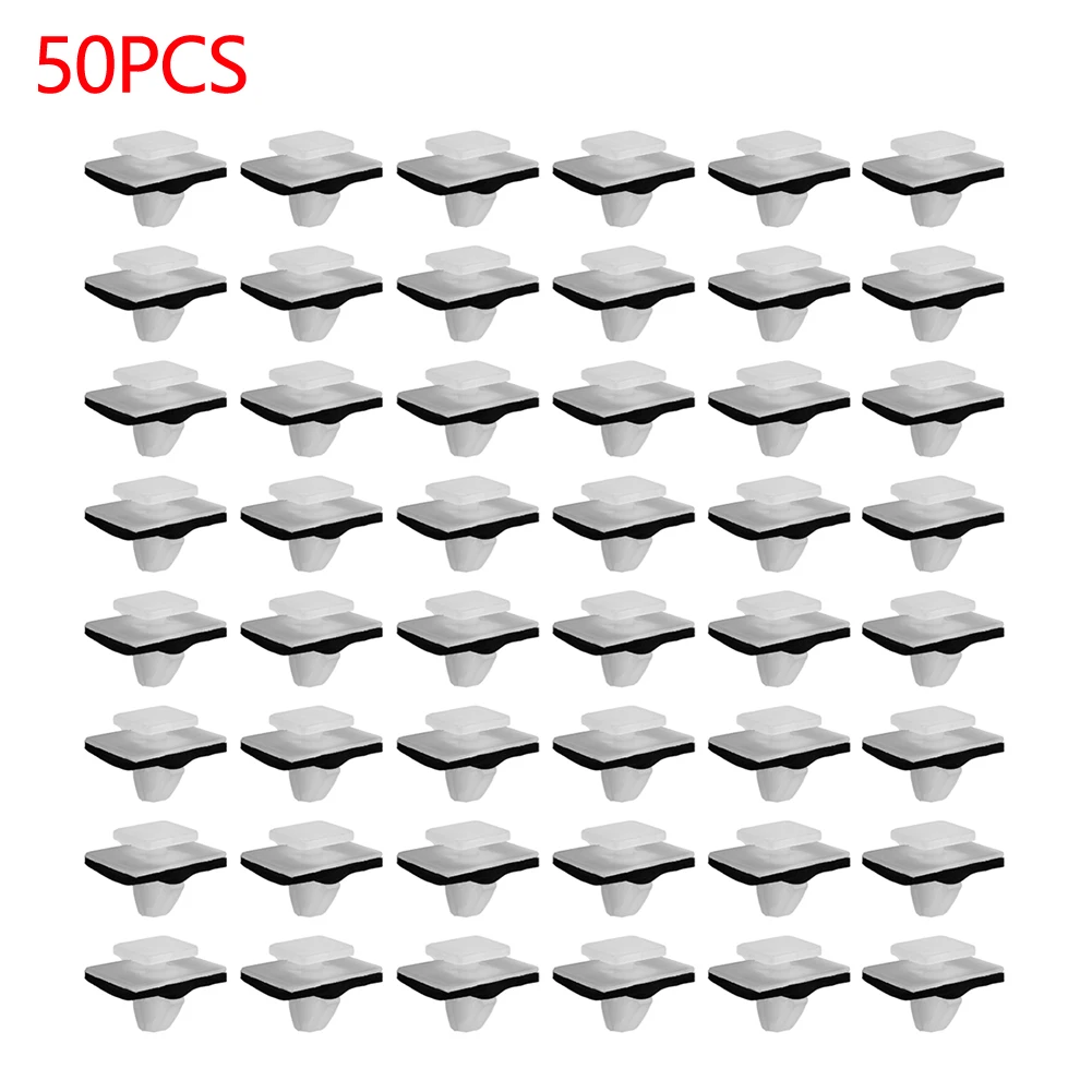 

50x Auto Fastener Clip Nylon Moulding Clips Rocker Panel Retainer With Sealer For Hyundai 87756-2E000 Car Accessories