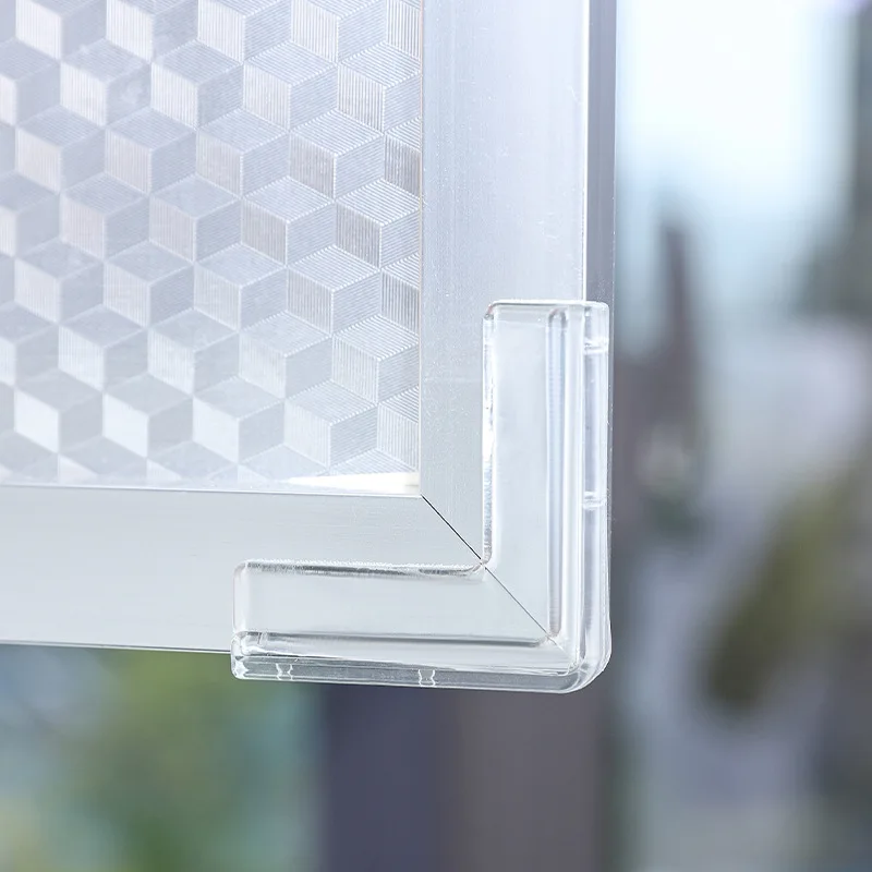 Window Corner Protector 3678 Transparent Anti-collision Corner Window Soft Aluminum Angle Window Sash Sticker