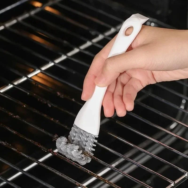 Multifunctional Kitchen Stove Cleaning Gap Brush Barbecue Grid Cleaning Small Brush Kitchen Gadget