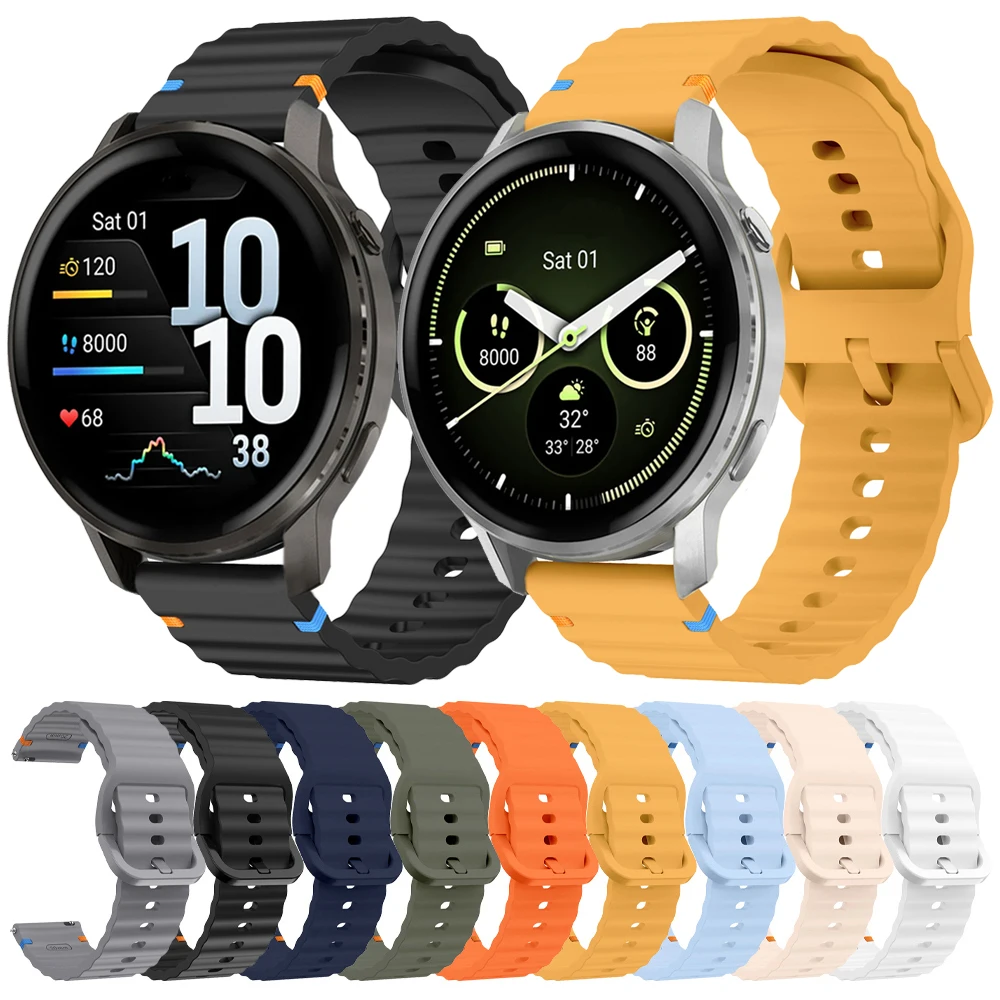 Premium 22mm Silicone Watch Band - Versatile and Durable Strap in Elegant Design