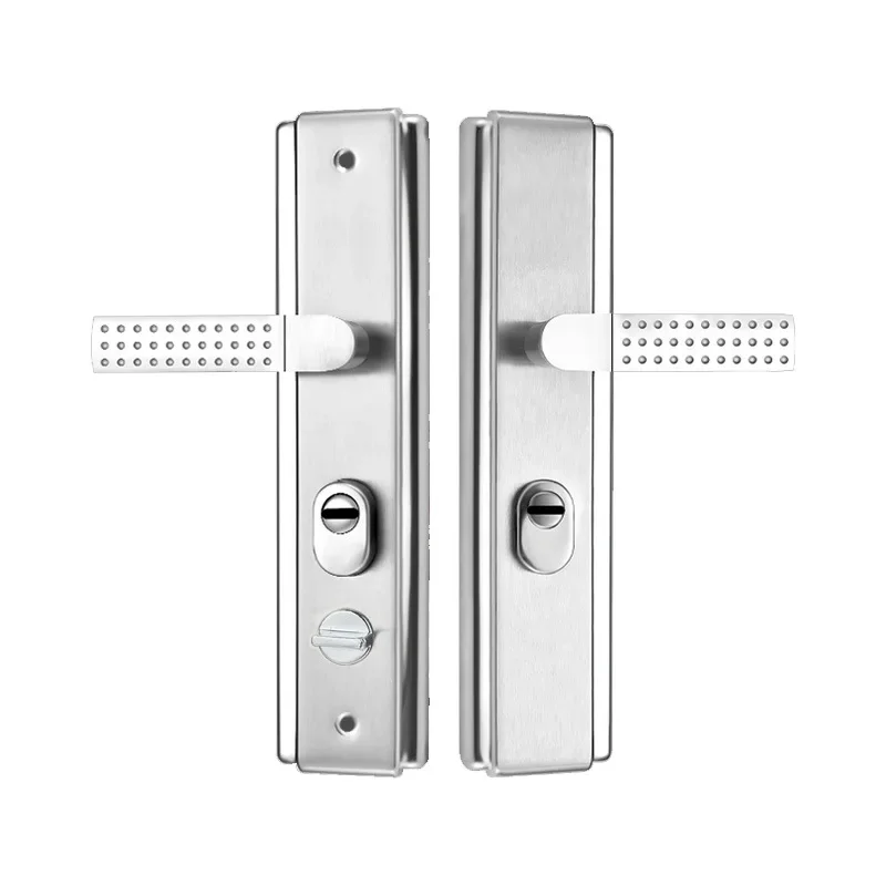 Cabinet Safety Lock Multi Function Stainless Steel Anti-theft Entrance Gate Lock plate Anti-explosion Security Mirrow Shinny Widen Handle