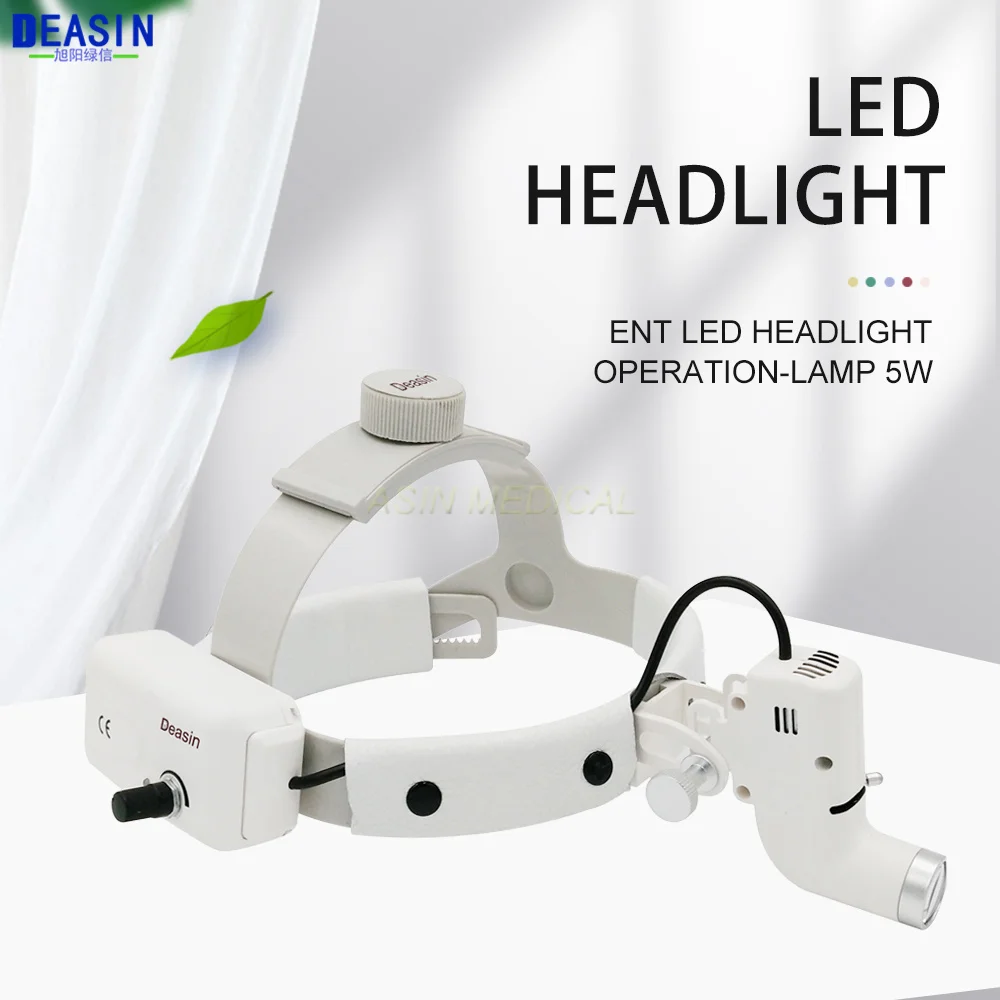 

5W ENT Dental LED Head Light Lamp For Binocular Loupes Brightness Spot Ajustable Dental Lab Headlamp Surgical Headlight