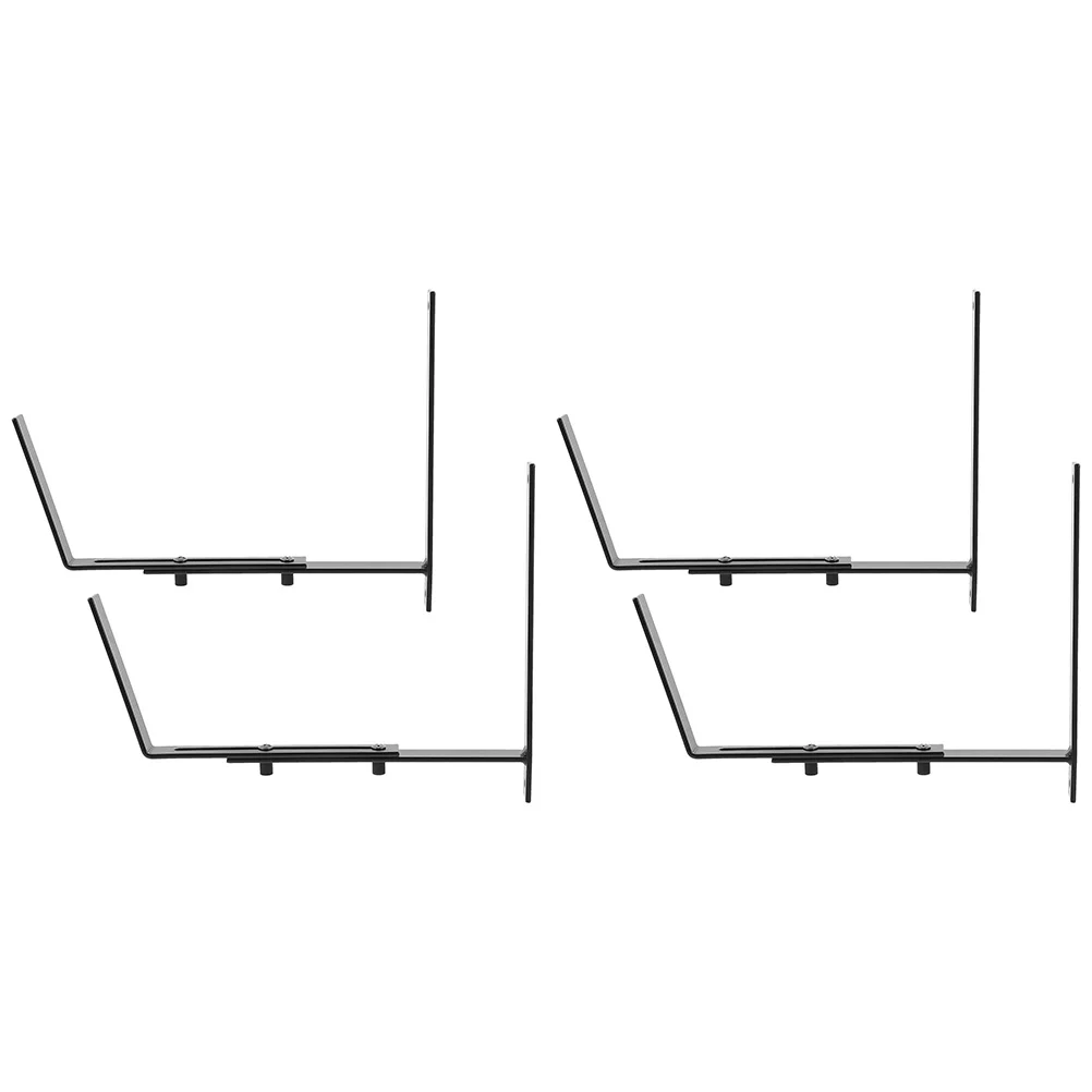 

Planter Box Brackets Adjustable Flower Box Holders Metal Hanging Flower Stands Plant Box Hangers For Porch Railing Balcony