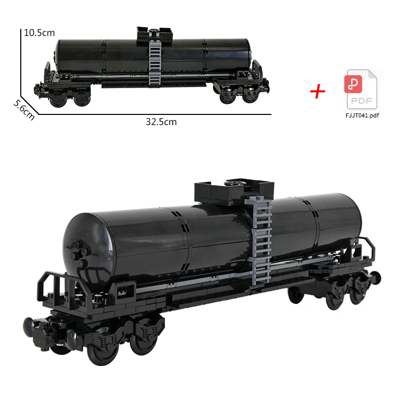 MOC Creative Expert Ideas City Printed Tank Car Express Bricks Building Blocks DIY Toys for children gift 4