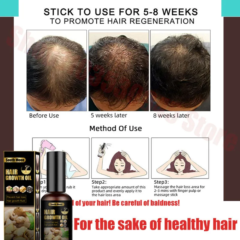 

Fast Oil Hair Regrowth Serum Hair Thinning Treatment Liquid Anti-hair Loss Oils for Hair Growth зволожувач повітря
