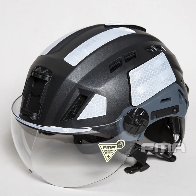Fma ex sar fahrrad sicher kappe notfall rettung feuer rettung leichter radsport reiten verstellbarer helm mit nvg halterung – Detail 19