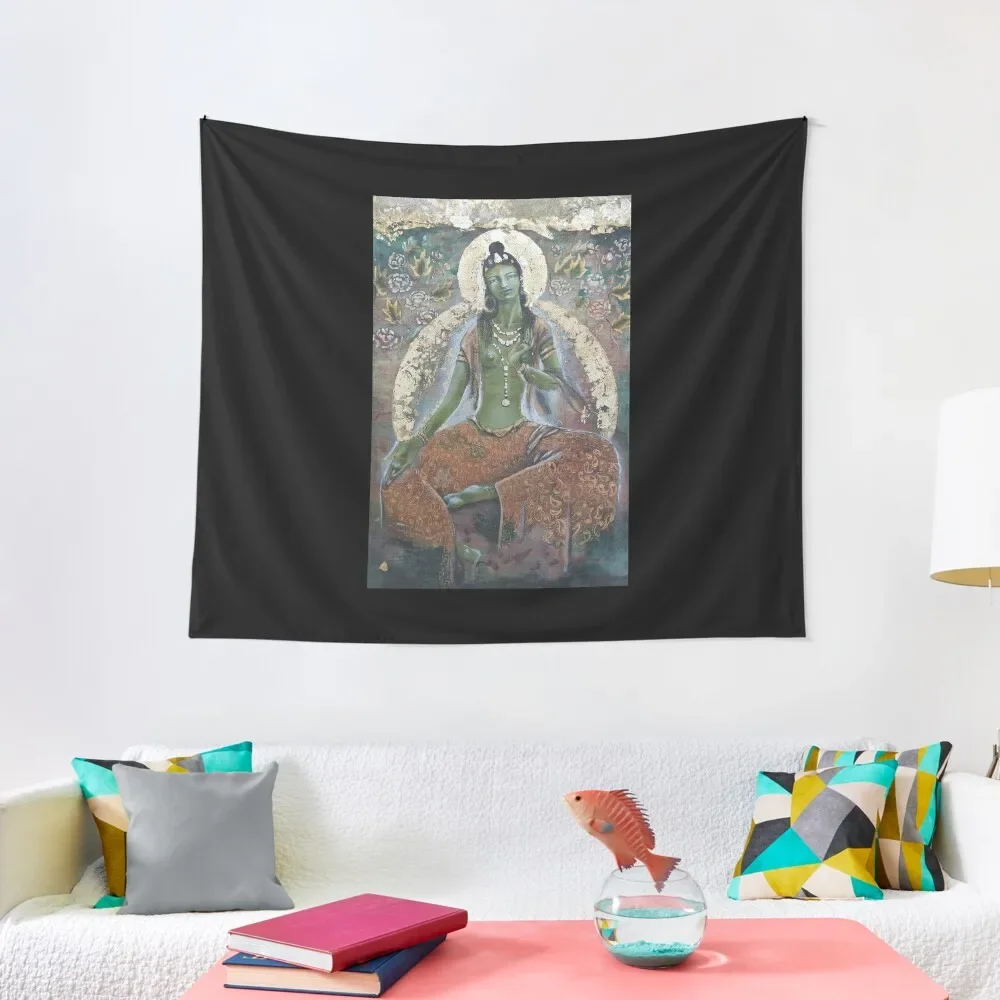 

Green Tara Tapestry Bedroom Decoration Funny Decoration Room Tapestry