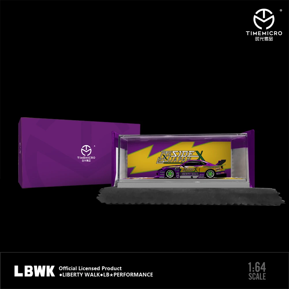 

**Pre-order **TimeMicro 1:64 LBWK S15 Purple Flash No23 Diecast Model Car