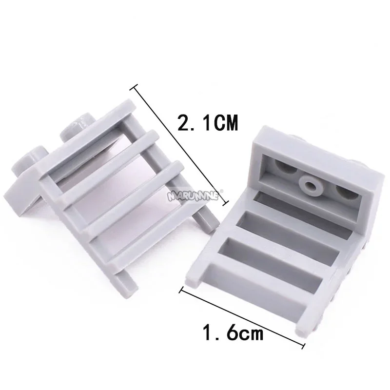 Marumine 30PCS MOC 부품 수정 플레이트 1x2 사다리 4175 빌딩 블록 컬렉션 대량 기술 예비 교체 가능 벽돌