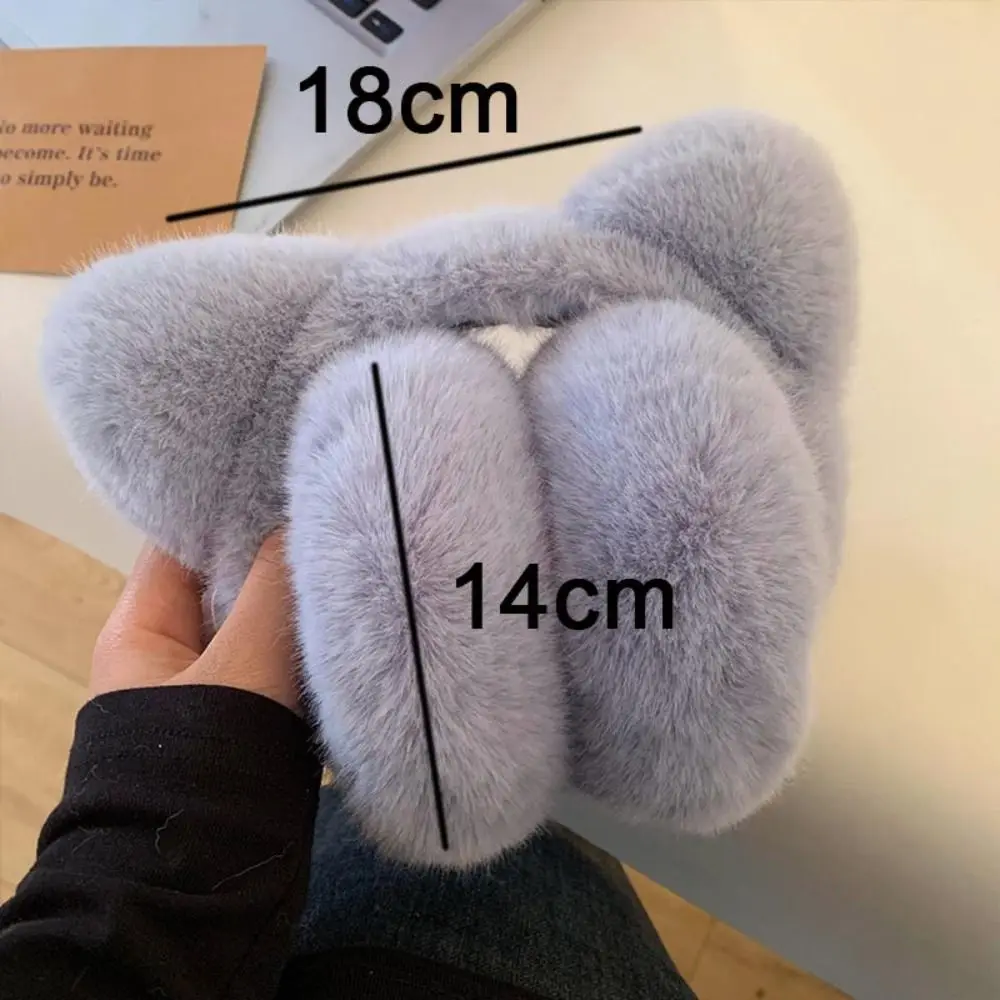 Cute Cat Earmuffs Windproof Winter Warm Ear Covers Retractable Foldable Ear Warmers Outdoor