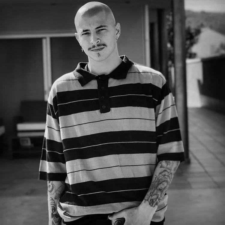 CALTOP West Coast Chicano Hoodie Sle Men's And Women's  irt Striped ort Sve Loose Fit Summer Faion 