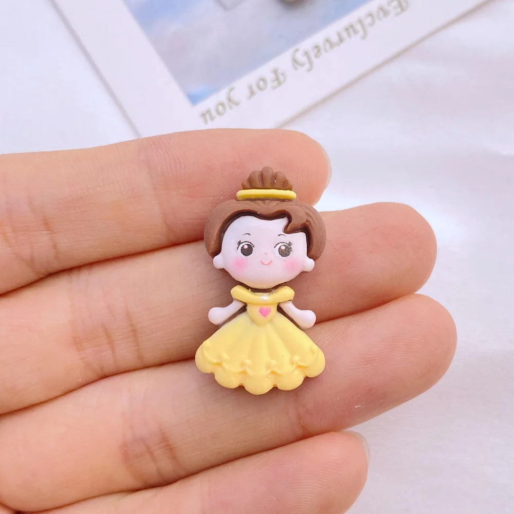 10 new cute Kawaii cartoon mermaid princess girl series resin scrapbook Diy jewelry hairpin accessories decoration process resin hairpin accessories,resin jewelry accessories