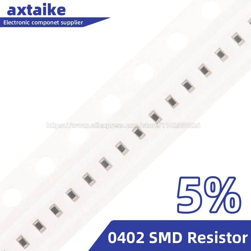 200PCS 5% 0402 SMD Resistor 0R ~ 10M 1/16W 1 10 51 100 150 220 330 470 ...