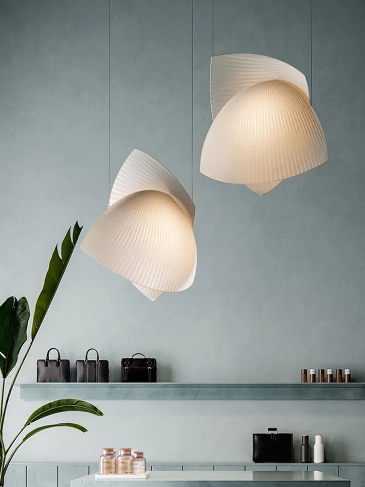 Modern-Designer-Wabi-Sabi-Fabric-Led-Pendant-Light-Living-Dining-Room ...