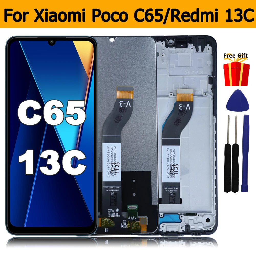 Original Ecran LCD Et Vitre Tactile Avec Chassis Blanc Pour Xiaomi Poco F5 Pro 5g 560002m11a00