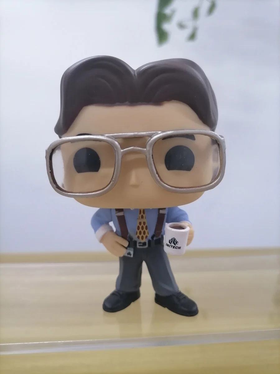 

Vinyl Figurine Film OFFICE SPACE BILL LUMBERGH Collections Action Figure Table Ornaments Children Birthday Gifts
