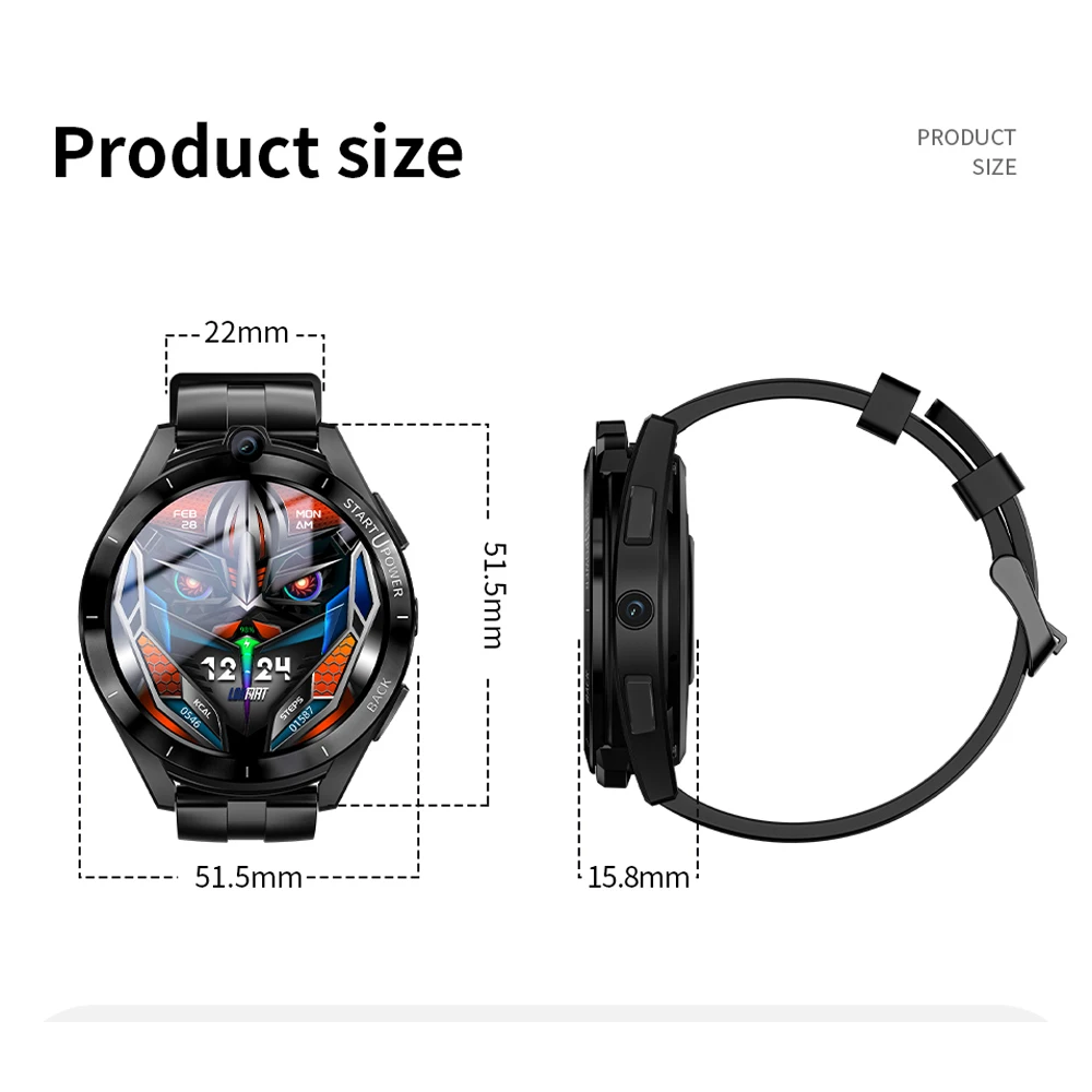 2023 Smartwatch GPS Wear OS Dual Camera WIFI Android 8.1 LTE Sports Video reloj  hombre LOKMAT APPLLP6 PRO LEMFO LEMP - AliExpress