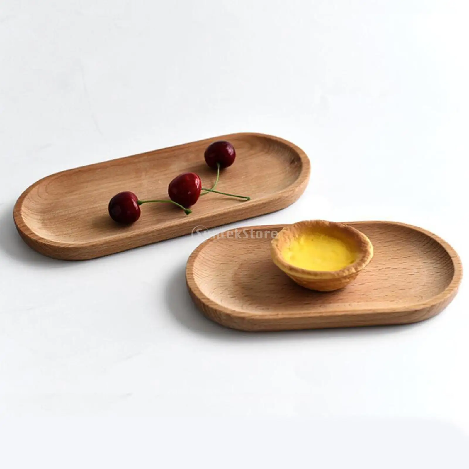 Oval Wooden Tea Tray Serving Table Plate Snacks Food Storage Dish Tray Fruit Dishes Saucer Dessert Serving Bamboo wooden serving tray,tea tray,dessert plate