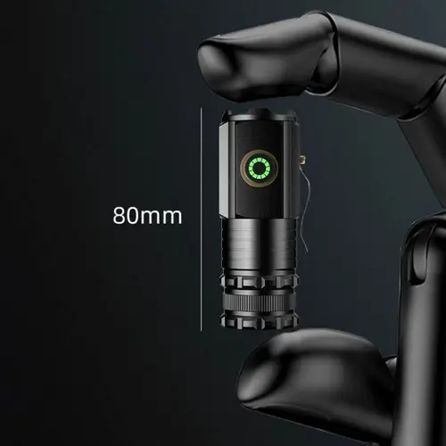 미니 LED 손전등, 휴대용 USB 충전식 내장 배터리, 펜 클립 및 테일 마그넷 포함, 3LED 초강력 플래시 라이트 6