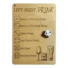 Couple Game Wooden Left Right Drink Drinking Game Square With Dice Adult Drinking Game Funny Dice Tray Party Games 5