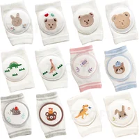 1 Pair Cotton Baby Knee Pads Cute Cartoon Crawling Protector Kids Kneecaps Children Mesh Kneepad Baby Anti-slip Safe Leg Warmer 2