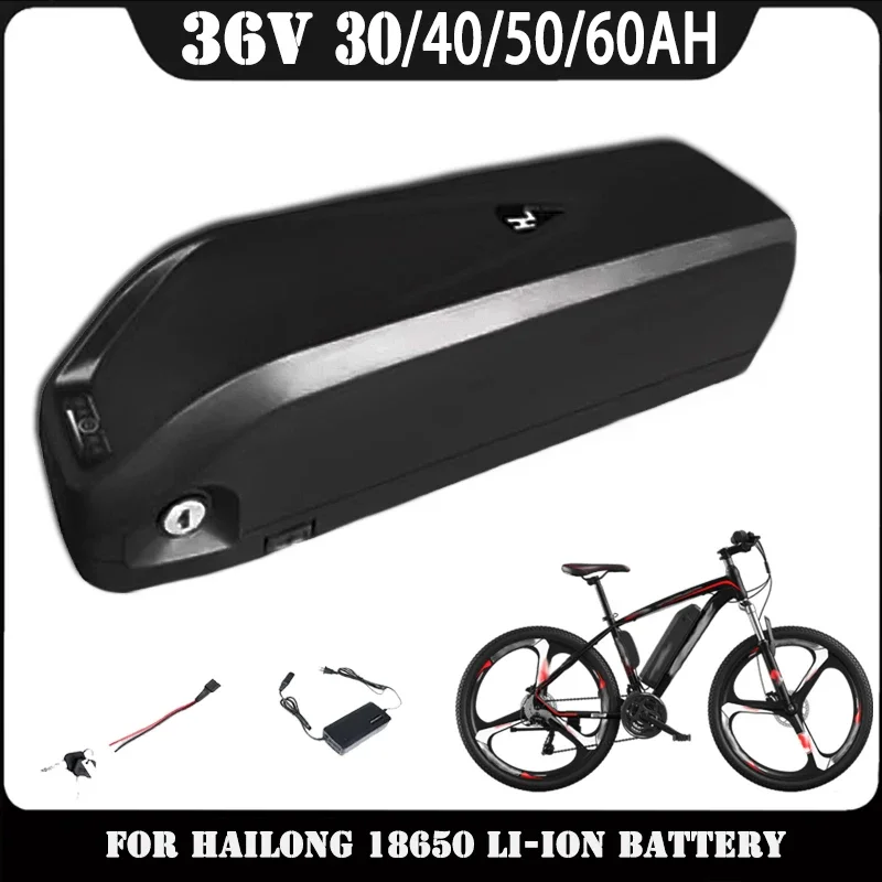 

for Hailong Battery 36V 30Ah-60Ah for 250W~1500W Motorcycle/bicycle Waterproof LithiumBattery + Charger