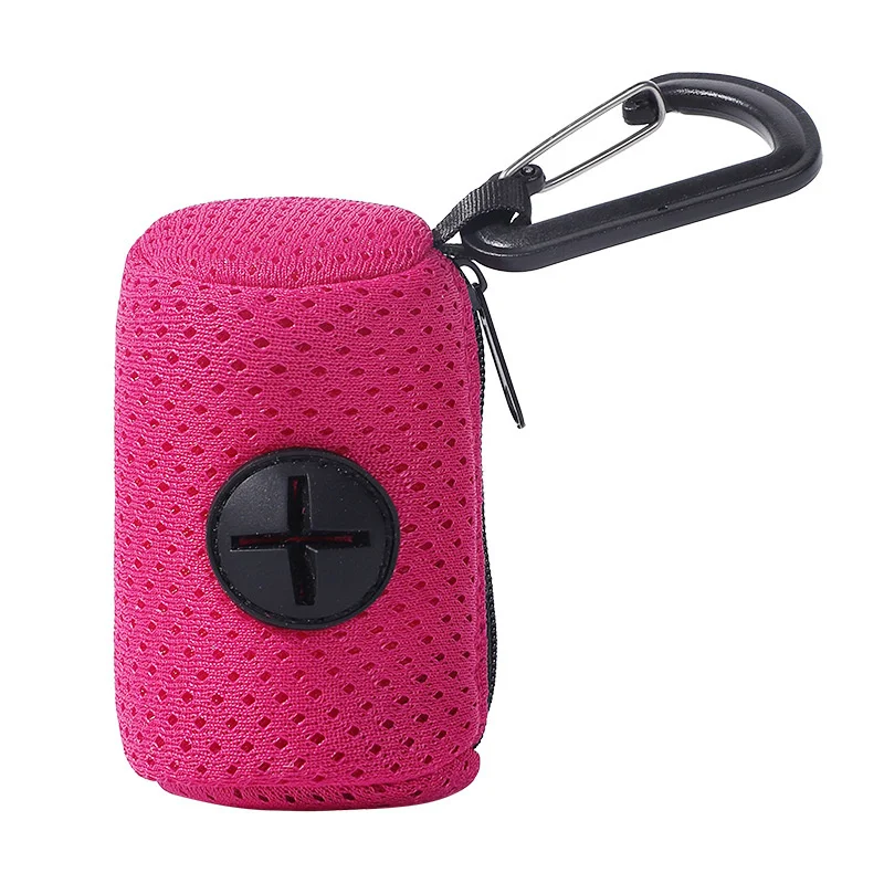 Pet Dog Poop Bag Holder Guinzaglio Attachment Regolabile Mini Travel Garbage Bag Cani Waste Poop Bags Dispenser Strumenti Per La Pulizia Degli Animali