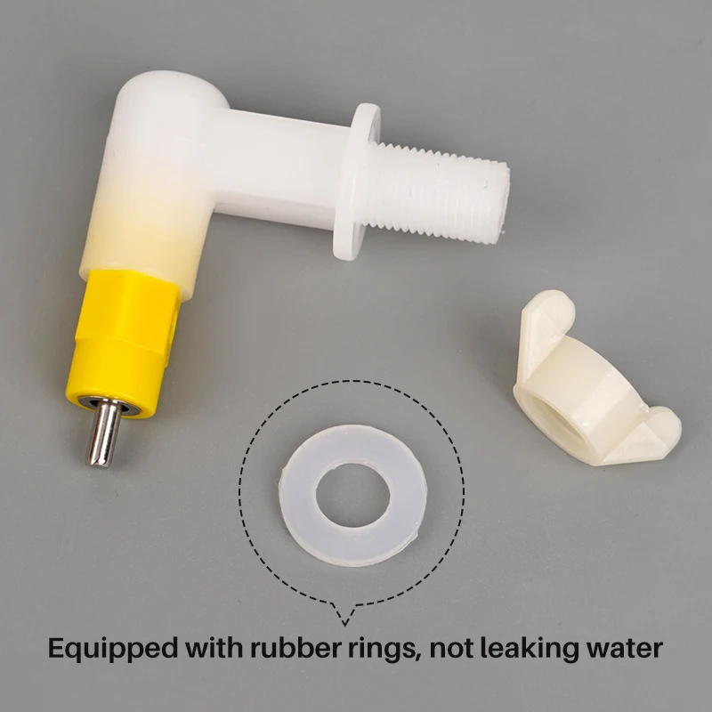 2/4/6pcs Poultry Chicken Nipple Drinker Automatic Rabbit Drinking Fountain Pigeon Hamster Pet Nipple Drinker Easy installation poultry water dispenser,poultry drinking cups,poultry waterer,rabbit water nipples