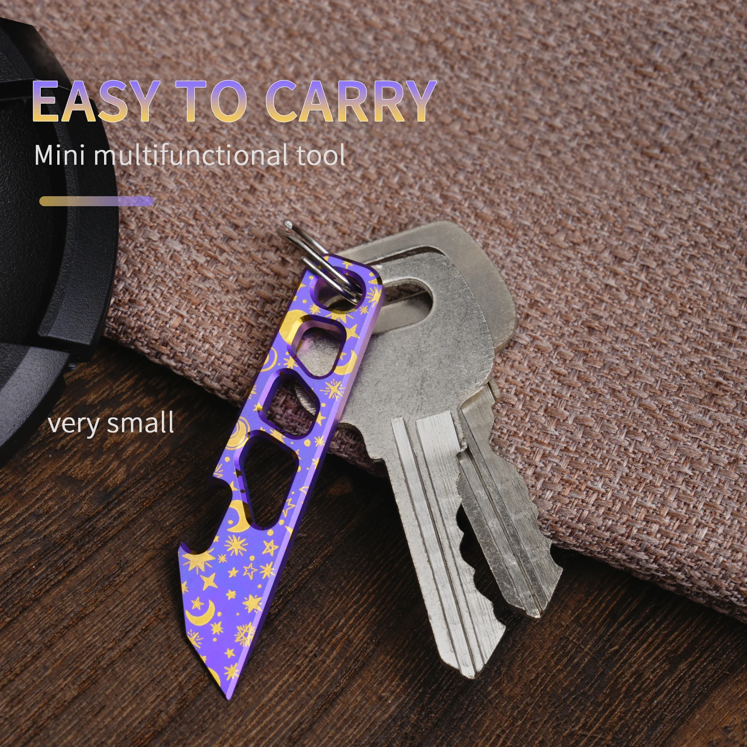thumbnail image 2 of Just-Ti Large Heavy Duty Titanium Pry Bar Nail Puller EDC Multi 2 of 12