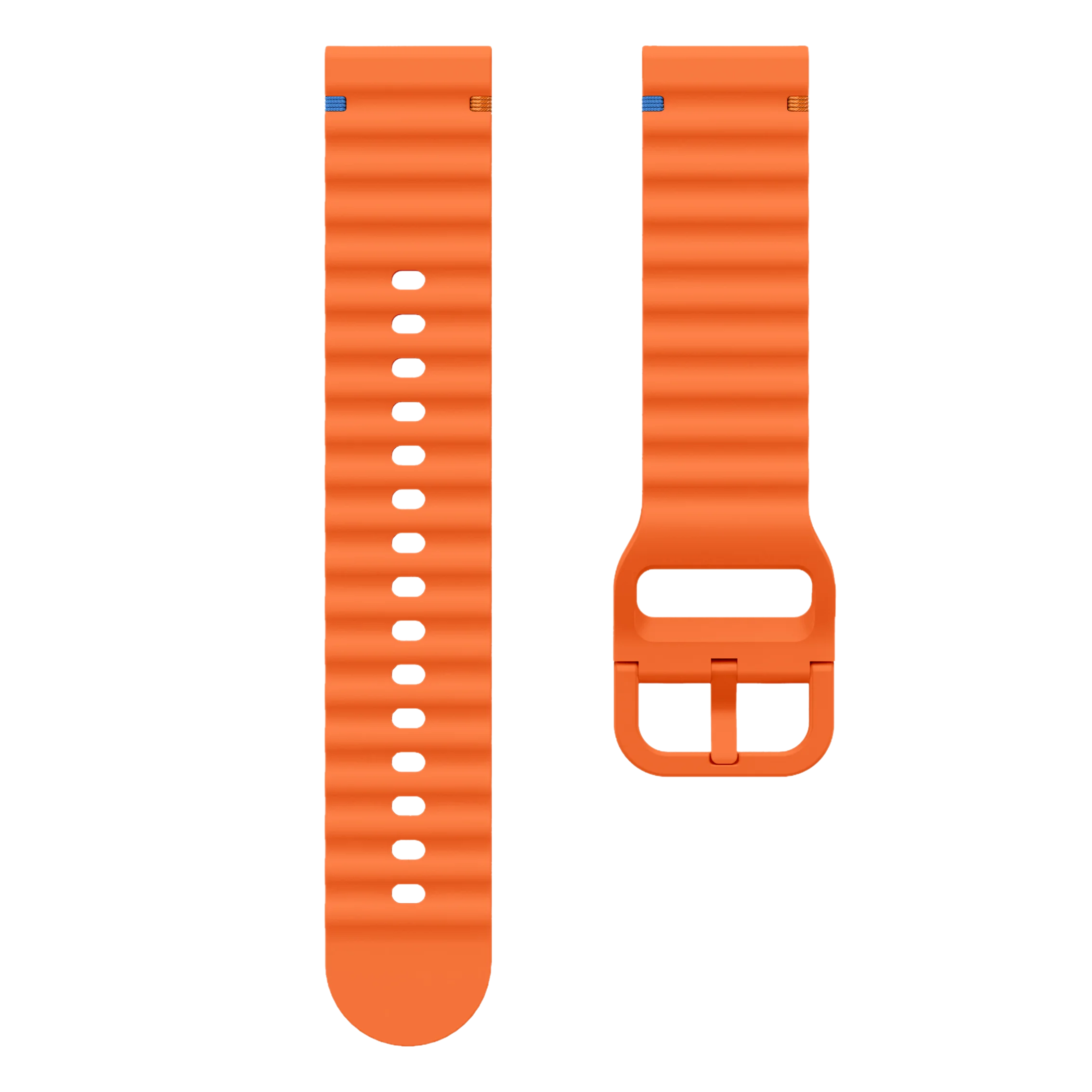 Premium 22mm Silicone Sport Watch Strap - Universal Replacement Wristband Bracelet