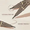 Slim eyeliner is waterproof, sweat-proof, long-lasting and non-smudged. Newbie brown eyeliner liquid pen 2
