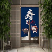 Japanese Izakaya Door Curatins Sushi Dining Room Doorway Partition Curtains Kitchen Art Door Curtain Decor Half-Hanging Drapes 2