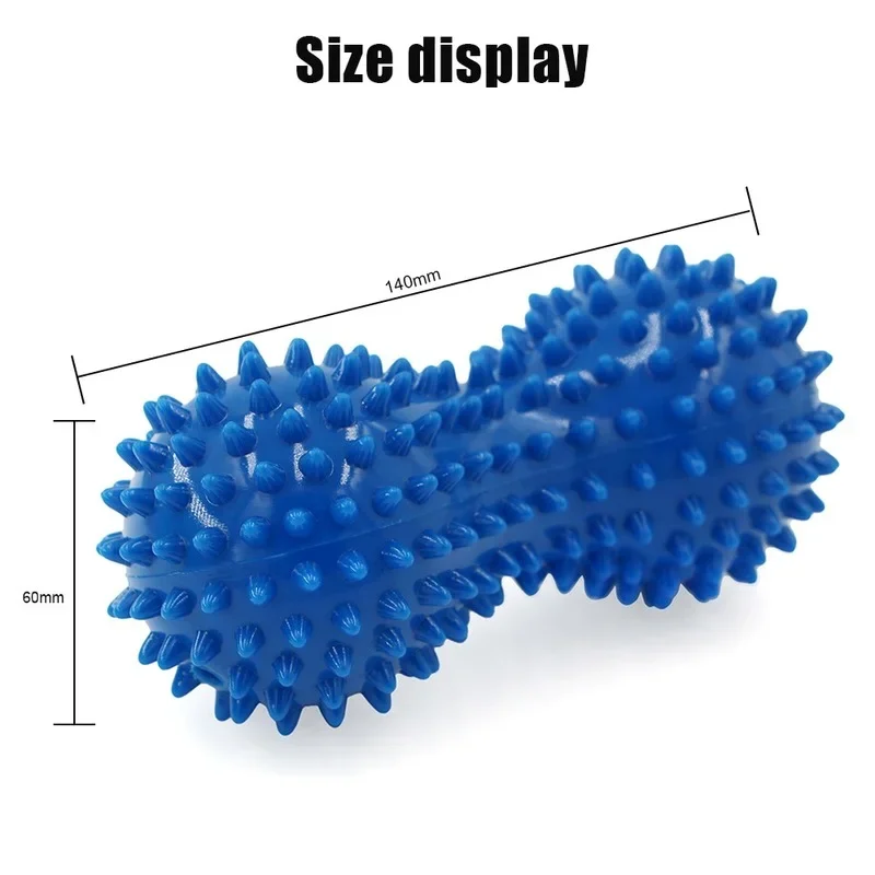 Peanut PVC Yoga Supplies Spinning Exercise Massage Peanut Handball Yoga Fitness Ball Inflatable Airbag Ball