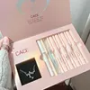 CACE Matte Liquid Lipstick Makeup Sets 4 Colors Lipgloss And 1pc Transparent Lipgloss And 1pc Lip Balm Plumper And Necklace Gift 1