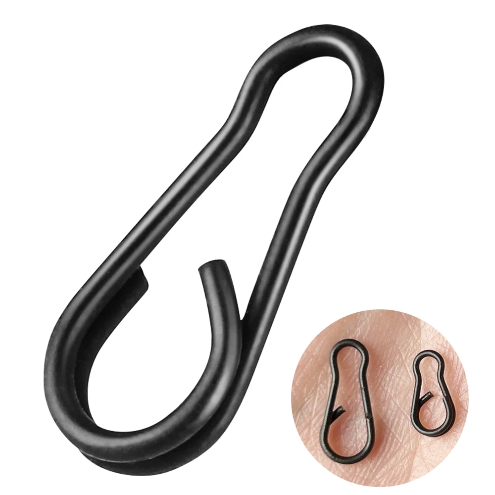 40pcs Quick Change Clips Carp Fishing Snap Duo Lock Swivel Rigging Link Accessories