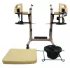 Medical Safety Electric Patient Transfer Lift Chair Adjustable Commode Chair With Controller 2