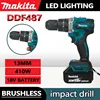 Makita DDF487-13MM Taladradora Inal Á Bria 18V Brushless Power Tool Hammer Drill  Hammer Drill Cordless  Rotary Hammer Drill 1