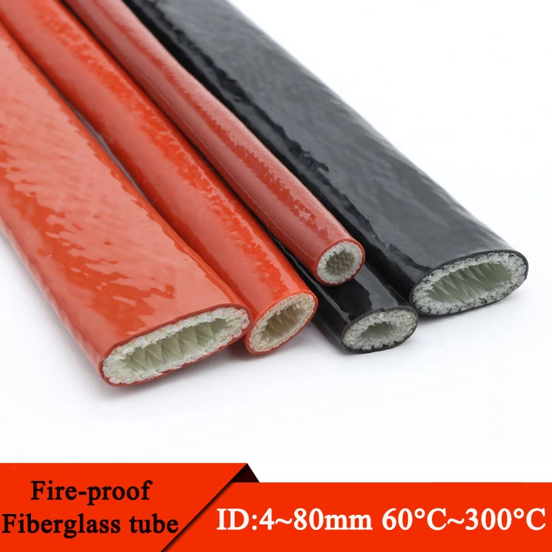 High Temperature Resistant Fiberglass Tube Silicone Resin Coated Glass