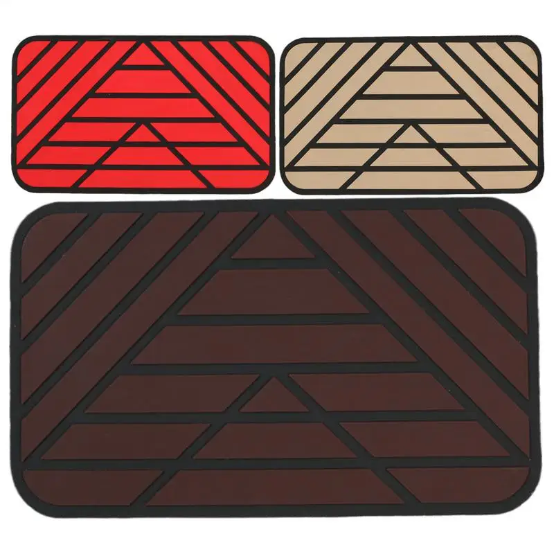 Car Main Driver Heel Pad Auto Brake Foot Pedal Floor Mat Anti-slip Wear-resistant PVC Footrest Plate Heel Pad For Car Driving