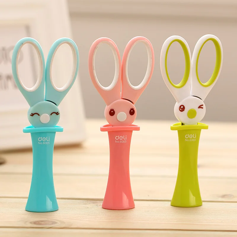 Deli 1pcs Scissors Kawaii Rabbit DIY HandCraft Scrapbook Scissors for –  AOOKMIYA